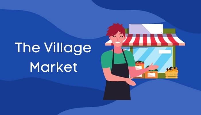 सब्जी-मंडी में आधा घंटा पर हिंदी में निबंध The Village Market Essay in Hindi