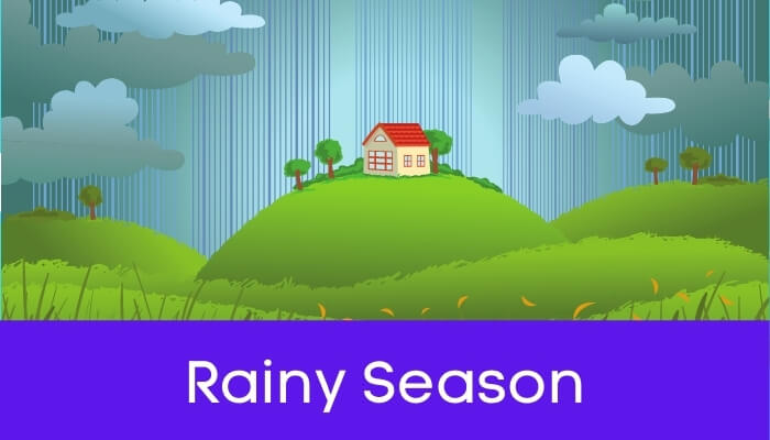 वर्षाऋतु हिंदी निबंध - Rainy Season Essay in Hindi